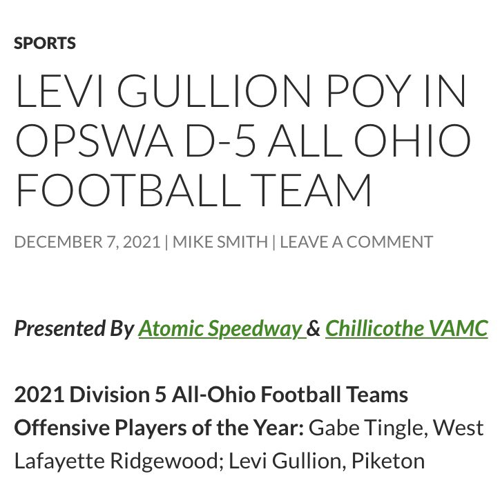 Wasn’t expecting this. What an honor! Wouldn’t be possible without teammates, coaches, family and most importantly God.