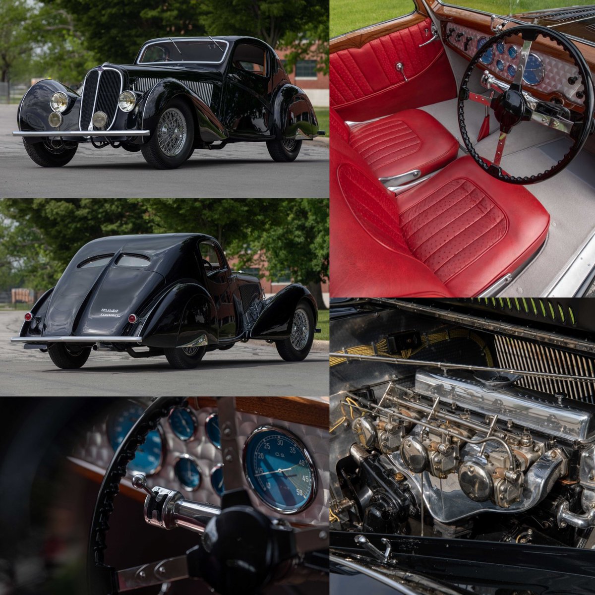 LVGarage702's tweet photo. 1936 DELAHAYE TYPE 135 COMPETITION COURT TEARDROP COUPE #MecumGallery #Mecum #MecumAuctions #WhereTheCarsAre #classiccar #classiccars #luxury #elegance #drivetastefully #oldtimer #cars #carvintage #vintagecar #vintagecars https://t.co/71r6LJrF3v
