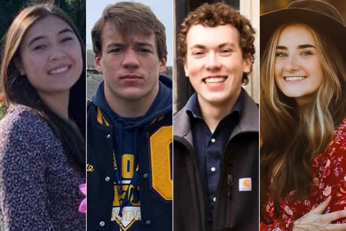 We will not be posting the deranged photo of Lauren Boebert and her young children holding weapons of war. Instead, let's honor the teens who were murdered due to this fetishization of guns: Hana St. Juliana, 14. Tate Myre, 16. Justin Shilling, 17. Madisyn Baldwin, 17.