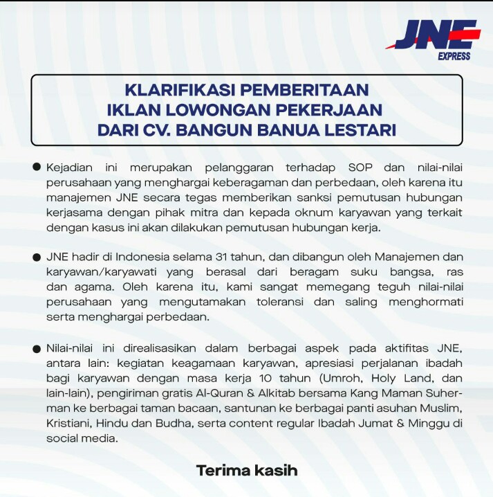 siiduu's tweet photo. FYI : #DukungJNE tetap setia kirim paket pake JNE. 😊 #JNEMajuINDONESIA https://t.co/Lpv5CI6UXL