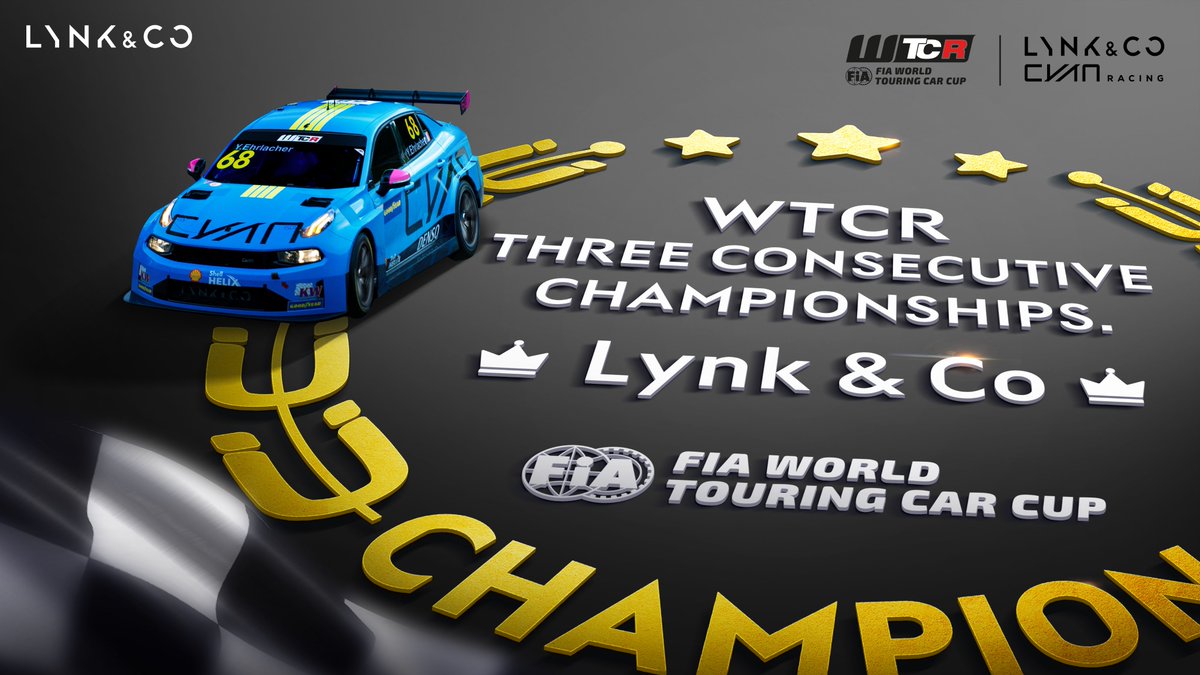 لينك أند كو قد ربحت ٣ مرات على التوالي  WTCRفي سباق كأس السيارات الدولي 
2019🏆2020🏆2021🏆
#LynkCoMiddleEast #WTCR