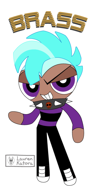 TheSqueakybat's tweet photo. Here's my Powerpuff/Rowdyruff boys girls OC, Brass. He likes hardcore punk music and sounds like a British rocker. https://t.co/pVmH49cvPv