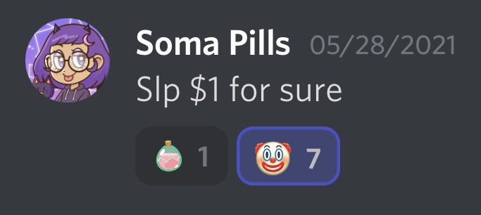 SomaPillsTV's tweet photo. Iβm a believer, 95 more cents to go, letβs go! Team $slp π§‘πππ #somafam #SLP #axiestrong πͺ https://t.co/hf4BudgymJ
