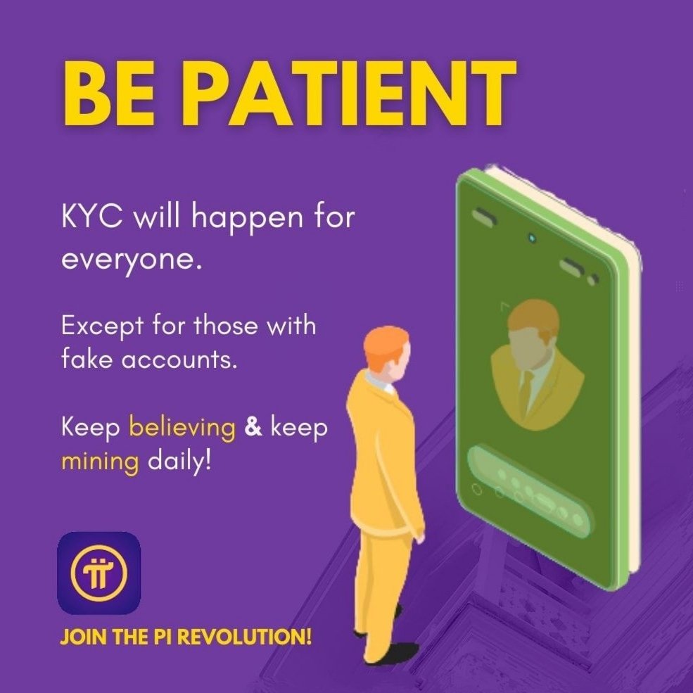 PiNetworkDigi's tweet image. 👉 Be Patient for the #KYC

#PiNetworkDig #PiNetwork #CryptoNews #KYC #PiHackathon #BuildPi2gether #Pi2theMoon #PiCoin #PiApps #PiBrowser #PiRevolution #UPDATE #advantages #PiPioneers #PiBlockchain #Mainnet