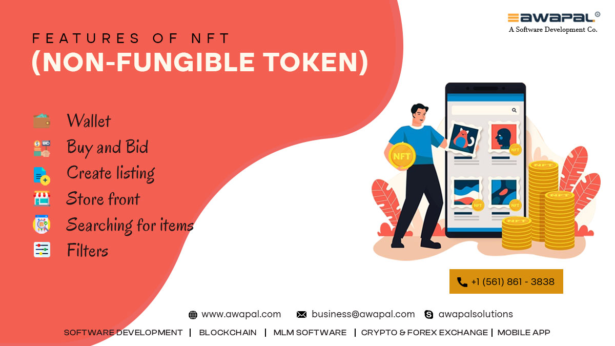 AwapalSolutions's tweet photo. Non-fungible tokens (NFTs) are cryptographically unique and fresh tokens linked to digital content, like artwork, music &amp; videos, trending cards, and domain land ownership, games many more. 
Visit Now: https://t.co/rVIFeWnylE

#nftmarketplace #nftmarketplacedevelopment #Awapal https://t.co/jojEOcLf0k