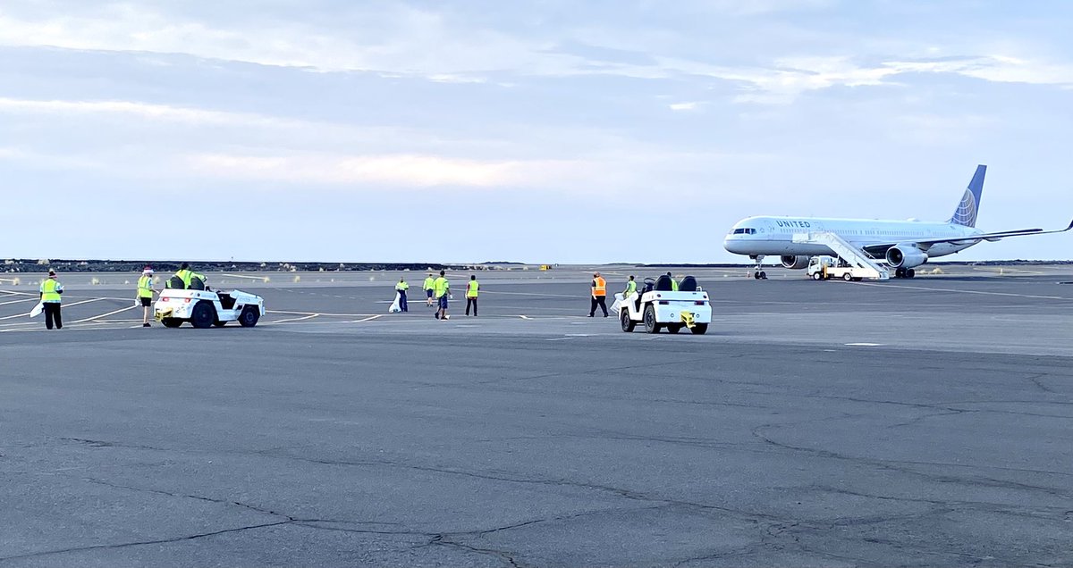 TeamKOA1's tweet photo. United Airlines serving as the catalyst for our Month FOD walk here at KOA! First monthly FOD walk! #TeamKOA @GBieloszabski @DJKinzelman @united https://t.co/ycoi8nZMJY