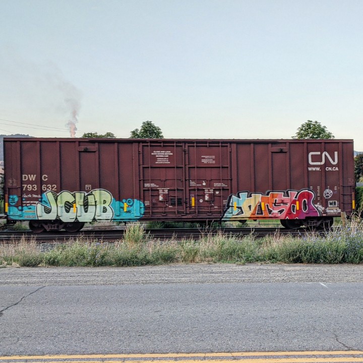 GraffitiExpress's tweet photo. jcub justo
#kamloops #train #graffiti #art
#jcub #justo https://t.co/xrYgZ9qNAX