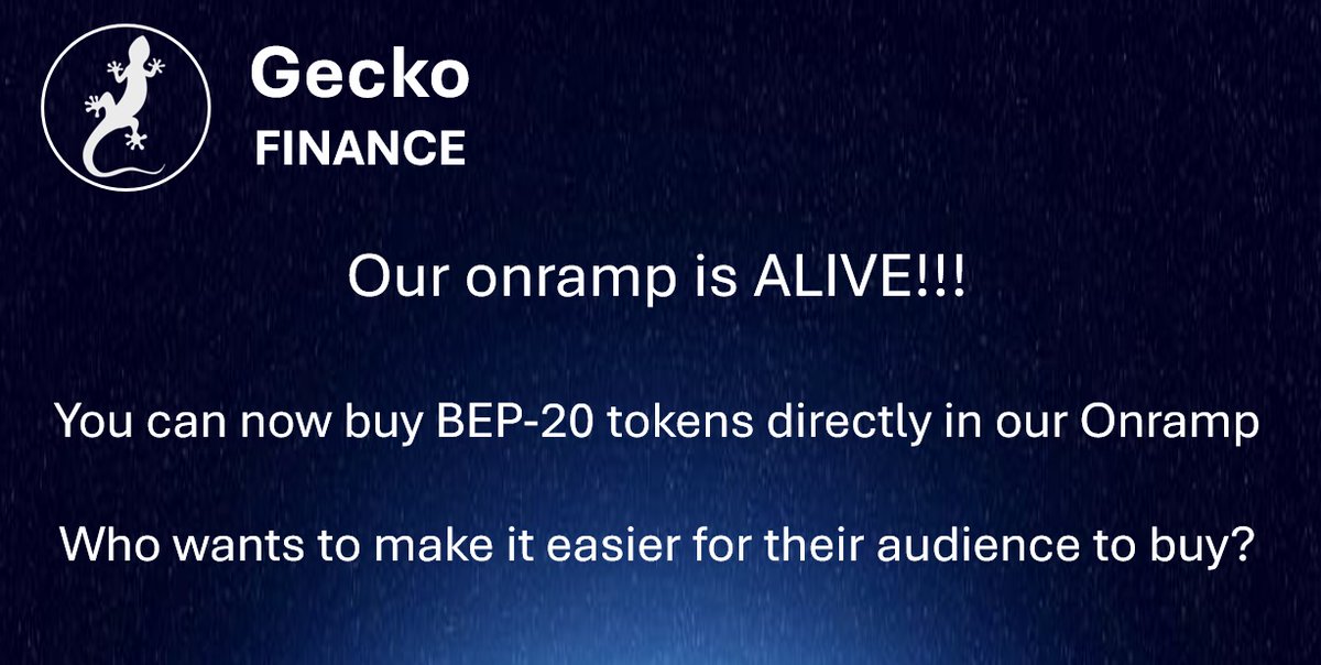 finance_gecko's tweet photo. Our Onramp just went live

https://t.co/sPkLyfv2oK https://t.co/bM0BB32yg6
