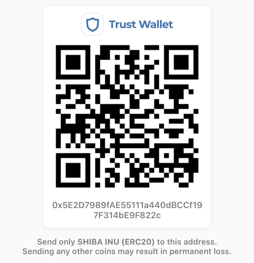 AdvDishanKhan's tweet photo. @ShibReform trust wallet adrees #shibforlife https://t.co/iPKXiOBwaO