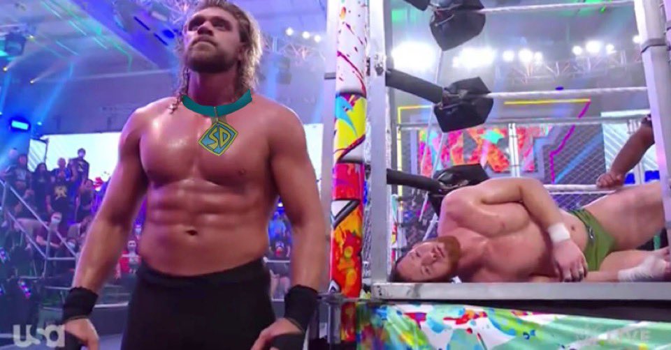 SpaceJamDoogie's tweet photo. Scooby Doo def. Shaggy in a Steel Cage match (12/07/21) #WWENXT https://t.co/2Pzc2061VQ