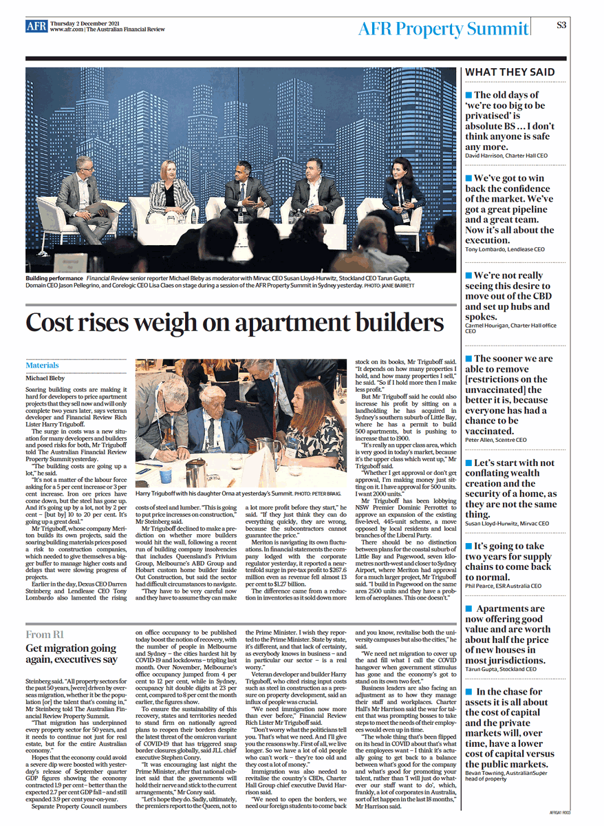 MaxCapGroup's tweet photo. CENTRE STAGE | It was a stellar lineup at the annual The Australian Financial Review Property Summit in Sydney yesterday.

MaxCap Founder and Executive Chairman, Wayne Lasky was pleased to be part of the discussion. https://t.co/604BU6NqQn