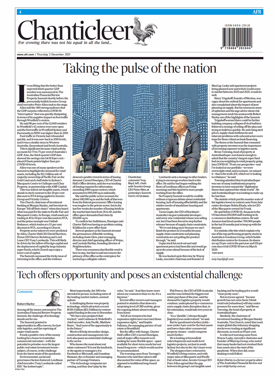 MaxCapGroup's tweet photo. CENTRE STAGE | It was a stellar lineup at the annual The Australian Financial Review Property Summit in Sydney yesterday.

MaxCap Founder and Executive Chairman, Wayne Lasky was pleased to be part of the discussion. https://t.co/604BU6NqQn