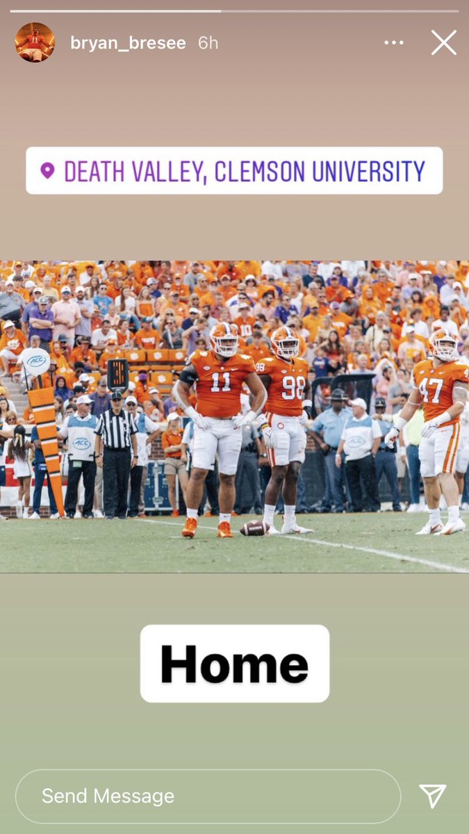 alexdoddshow's tweet image. Bryan Bresee made his intentions clear tonight. #Clemson