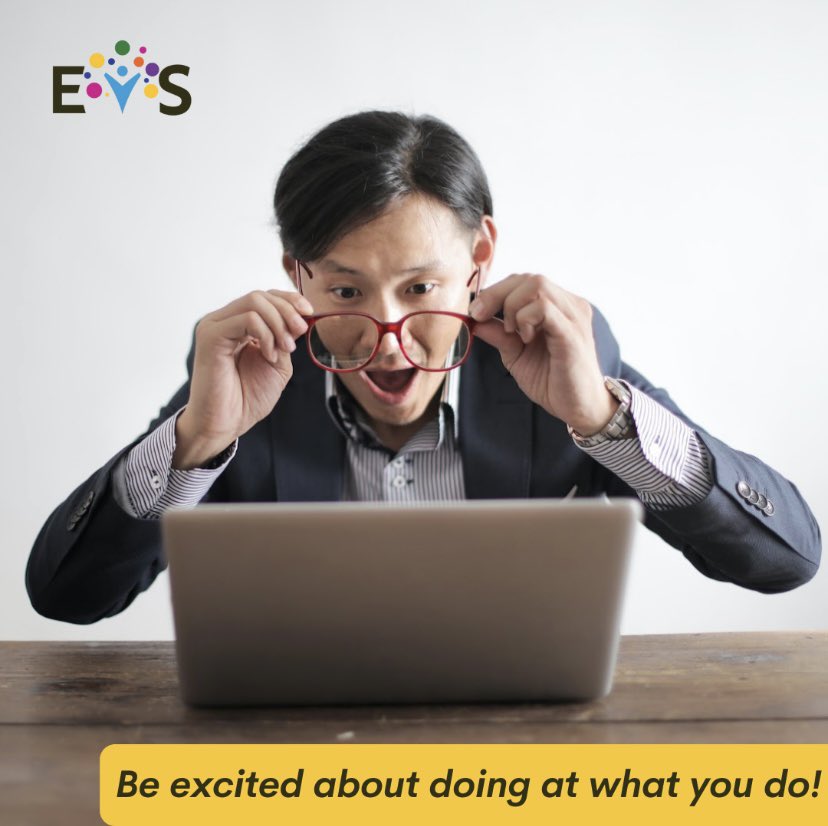 Be excited about doing what you do. 💡

Leave a 🙌 below if you love your job! 

☀️ 𝐅𝐁: Empowered Virtual Services Philippines
☀️ 𝐈𝐆: @empoweredvirtualservices
☀️ 𝐓𝐰𝐢𝐭𝐭𝐞𝐫: <a href="/empoweredvsph/">Empowered Virtual Services Philippines</a>

#EVS #EmpoweringVirtualAssistants #EVSAcademy #Freeworkbook