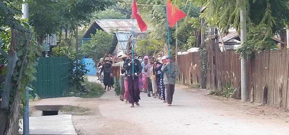 Powerful locals of ShweBo staged the daily protest.The power of people cannot be diminished. #Dec8Coup #WhatsHappeningInMyanmar #EndImpunity