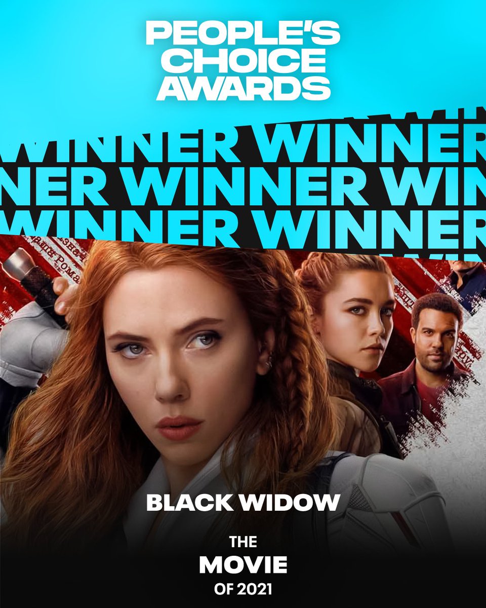 peopleschoice's tweet photo. The MCU assembled and they were not messing around! 💪 

@theblackwidow was just named #TheMovie of 2021! #PCAs https://t.co/58wqIe9gtg