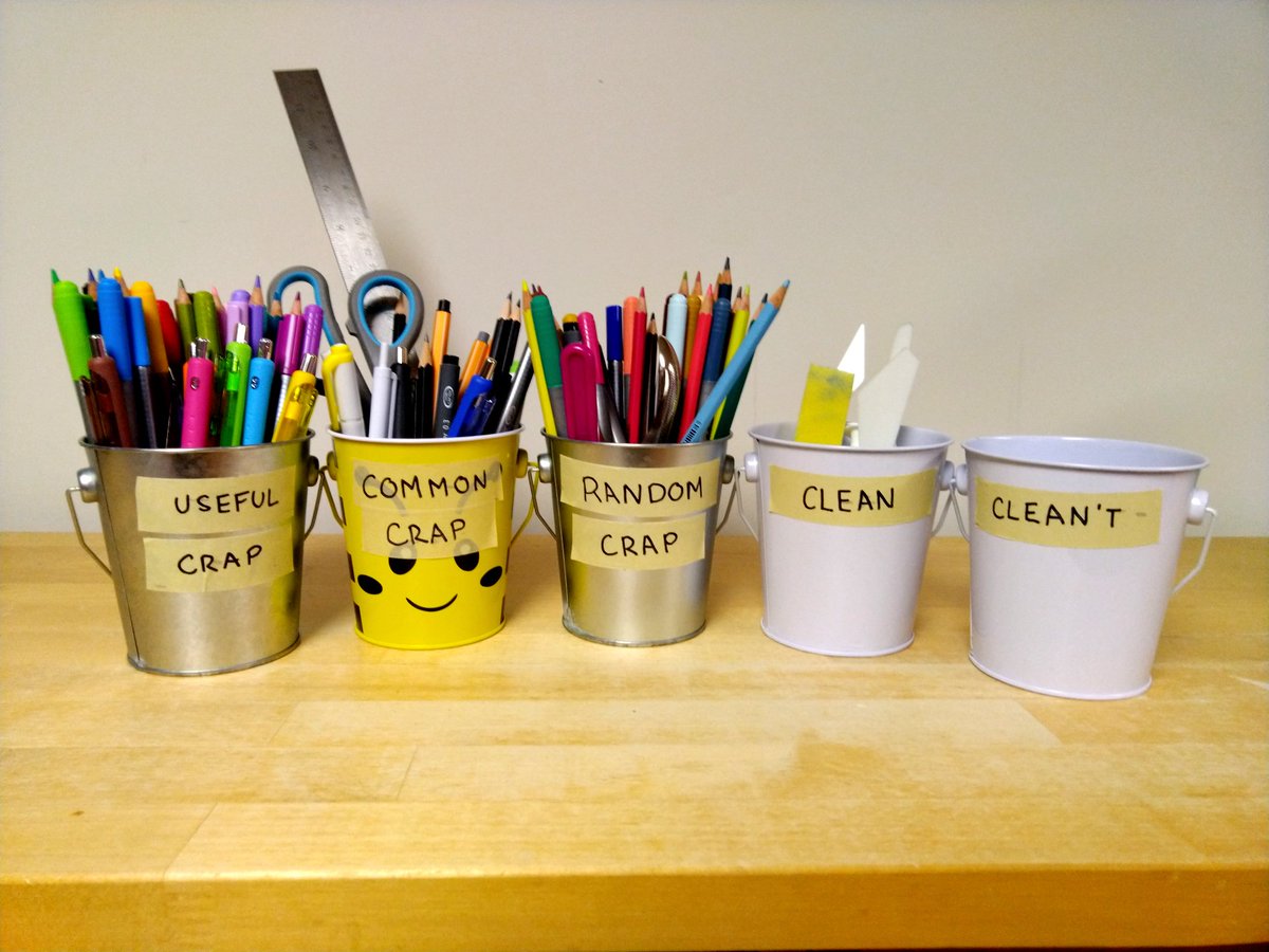 khloeabrown's tweet photo. Labeled my buckets π
The grey ones are my general supplies and the white ones are my paint water buckets.
Simple as it is, it makes me laugh which is always a good thing. π
#art #design #artsupplies #stationery #organization #productivity #labeling #funny #everythingiscrap https://t.co/7DfJp6VZjQ
