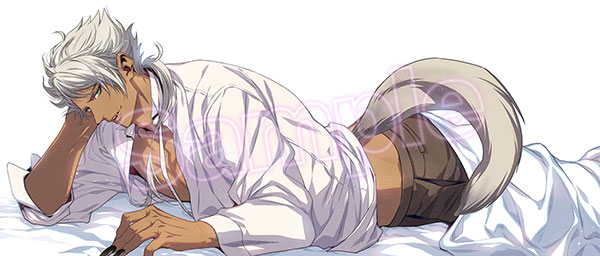 【同人グッズ情報】
シーガルさん専売でダブリルムーン『迷蝶シリーズ』より、リュカオン添い寝ポスターを受注販売します!🐺

☑️予約期間
～2022/1/17まで

「等身大ポスター+尻尾クッションのセット」
ベッドやオフトゥンの横の壁に貼って添い寝気分が味わえます💪

https://t.co/Lb5fG7UHnO 