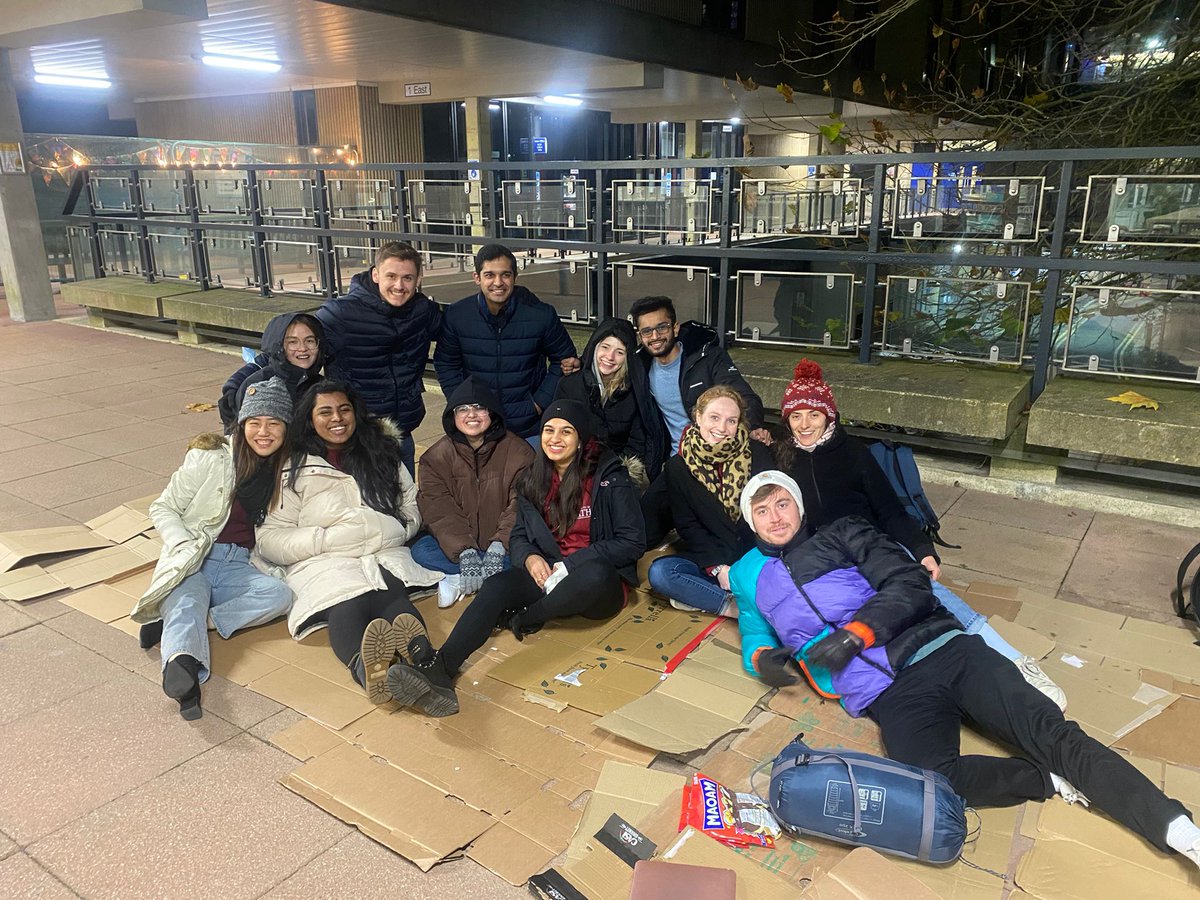 Our <a href="/BathSofM/">University of Bath School of Management</a> students spent the night on Parade to raise money for <a href="/TheGenesisTrust/">The Genesis Trust</a> Sleep Out to Help Out programme as part of the <a href="/rotork/">Rotork</a> community challenge. Well done to all those who participated!