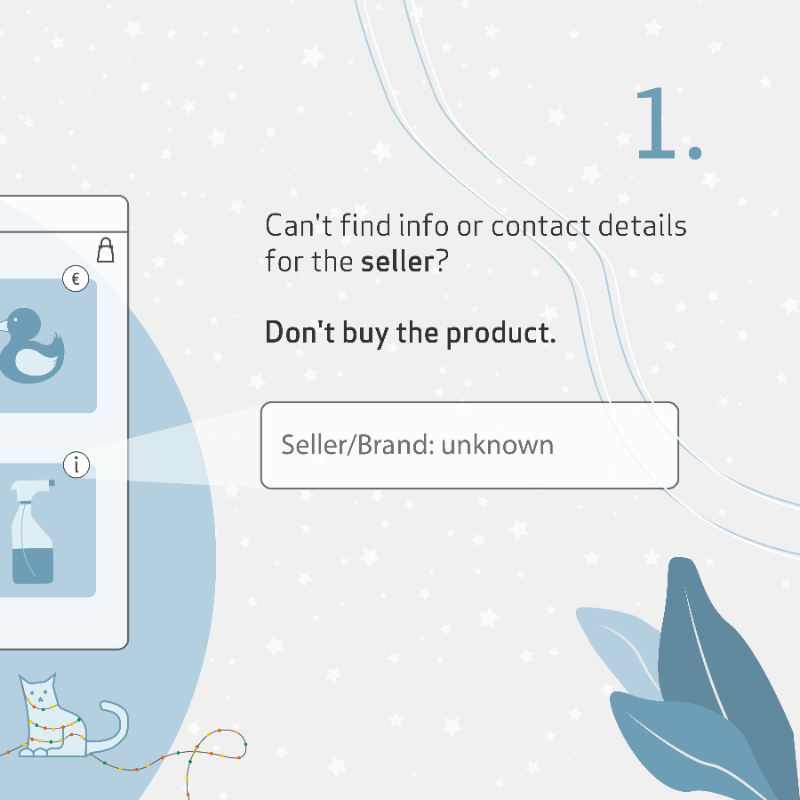 EU_ECHA's tweet photo. 🛍️🎁#Shopping online ahead of the holidays? 

👉🏻Be aware – know what’s in the products you buy and check that you can find info on the seller.

 🧑🏻🔎EU-wide inspections show that the vast majority of checked products sold online breach EU #chemicals laws. 

#SaferChemicals