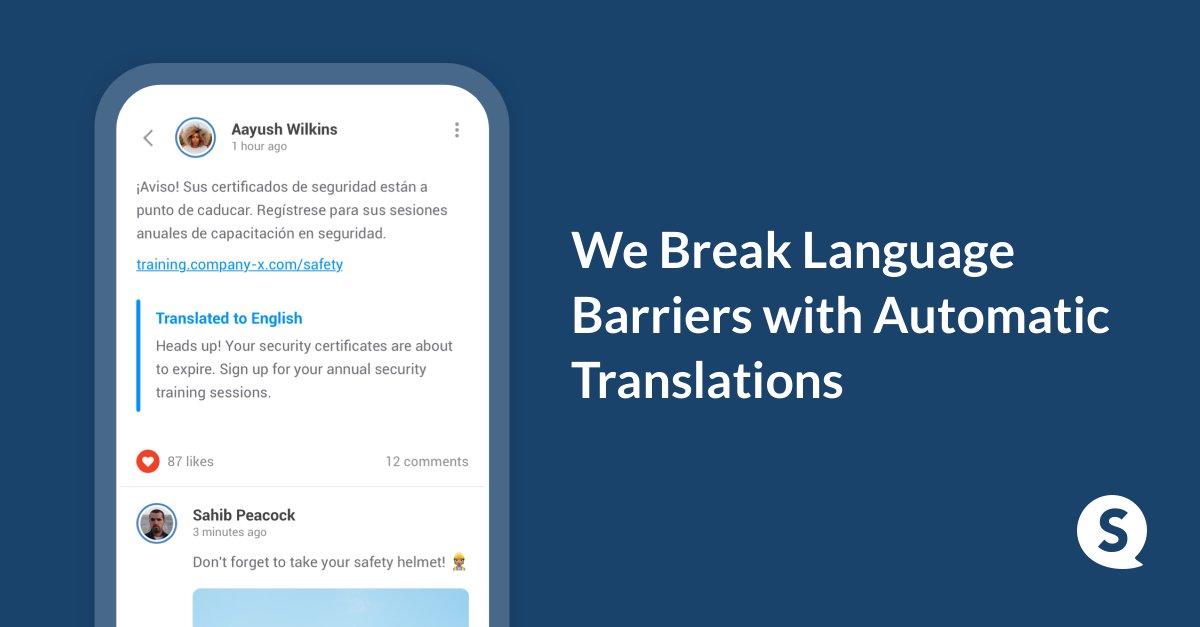 At Speakap, we value diversity so much that we did something selfish! We built #automatic in-app #translations! Now, you can share information with your team in your language and it will be automatically translated into their language. Say goodbye to #languagebarriers!