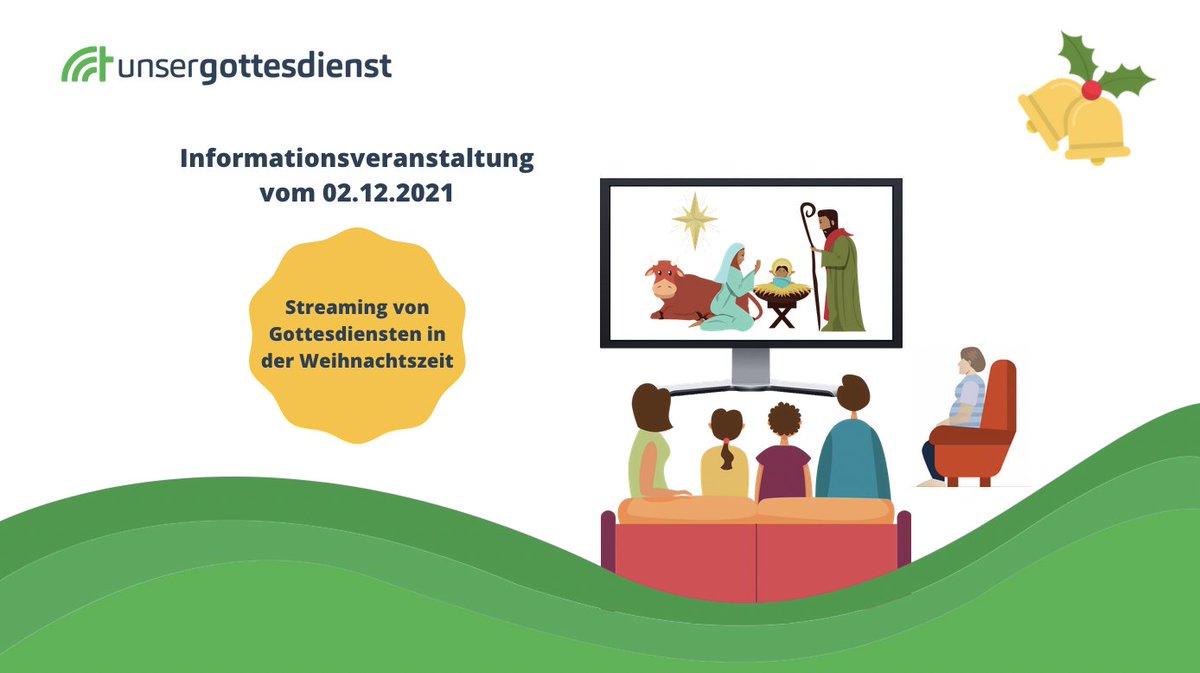 unsergd's tweet photo. Die Tage bis Weihnachten rücken immer näher und die Auflagen nehmen zu. 
In unserer Infoveranstaltung zeigen wir, wie Sie zügig und mit einfachen Mitteln ein sicheres #Streaming-Angebot für #Gottesdienste schaffen können: https://t.co/PQzVEdtcXG 

#digitalekirche #ZukunftKirche https://t.co/XbnXMmw63S