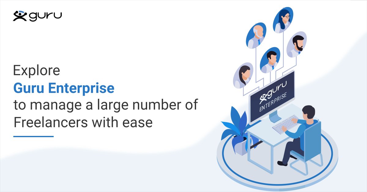 Explore Guru Enterprise to manage a large number of Freelancers with ease, bit.ly/3DzZHmp
