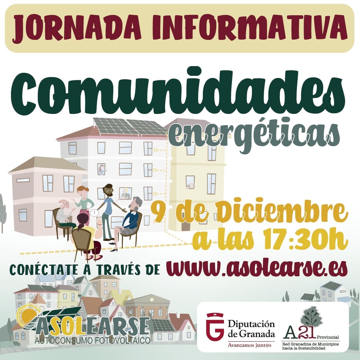 asolearse's tweet photo. Recuerda!! Si quieres saber como puedes compartir energía con tus vecinos haciendo una instalación fotovoltaica mucho más eficiente y rentable no te pierdas la próxima jornada informativa:
Comunidades energéticas 🧑‍🤝‍🧑☀️👭

Conéctate a través de:
https://t.co/TnmzCYgbEx https://t.co/xTP2OdxEq0