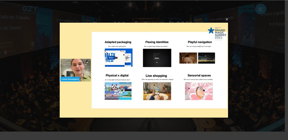 BrandMagicMU's tweet photo. 🤔 How can a brand really make a difference while leveraging the digital space? Louise Hvenegaard has showcased a few examples that might help you out!

#happeningnow #brandmagicsummit2021 https://t.co/C6t4F6MqxL
