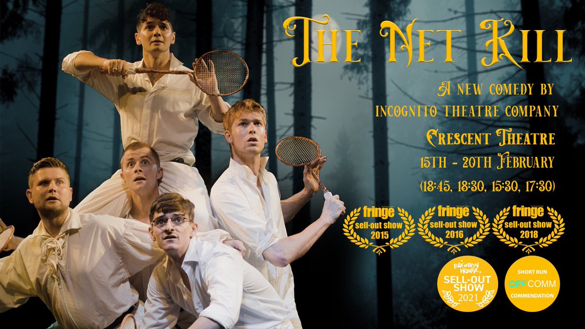 incognito107's tweet photo. Hurtling towards 2022 where #TheNetKill will get it’s London debut at @VAULTFestival
👀 Sell Out at @brightonfringe 2021
🎉 OffCom @VAULTFestival 2020
🎟 in bio ya legends 👍👍👍
#VAULTFestival2022 https://t.co/5iXmVEAdrR