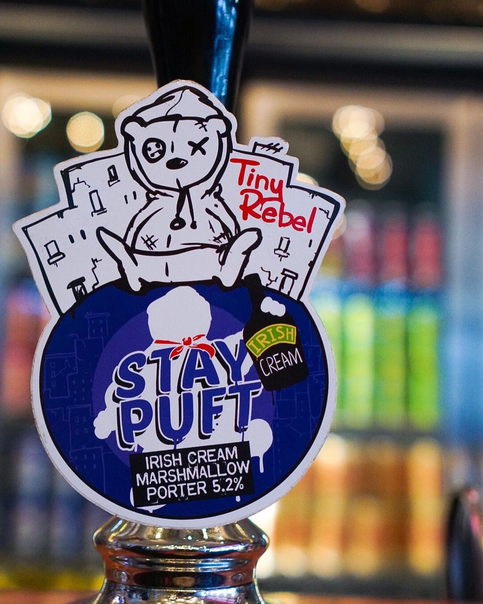 🚨 NEW CASK NOW POURING 🚨

Today we see the return of Stay Puft Irish cream marshmallow porter on CASK! 🤤 

Make sure you grab a pint whilst you can as once it’s gone, it’s gone! ☘️

#tinyrebel #tinyrebelbrewco #tinyrebelbrewery #brewery #taproom #newport #wales #craftbeer
