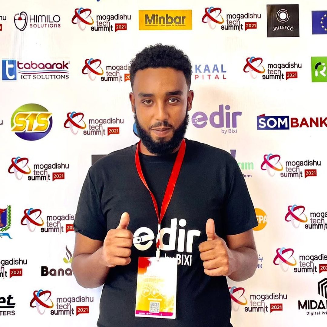 eDirByBixi's tweet photo. Our own Ahmed Naji (Product Manager) at the 2day of #MTS21. We are attending the #Mogadishu Tech Summit to make history 😎, the launch of eDir. @bixihq Tomorrow is the day! https://t.co/2nuPfZUNAG