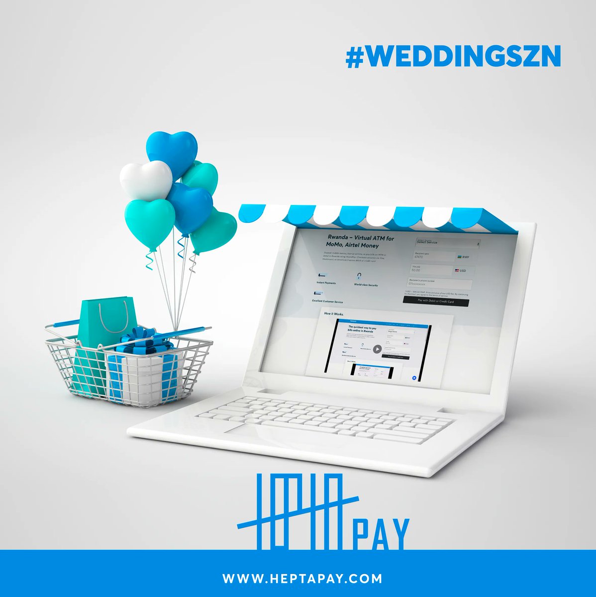 HeptaPay's tweet photo. It's a celebration of love and the season of giving, Hepta Pay is the perfect medium to help you spread that love from wherever in the world you are. 

#GiftWithHeptaPay #WeddingSZN https://t.co/lHel5xaTK2