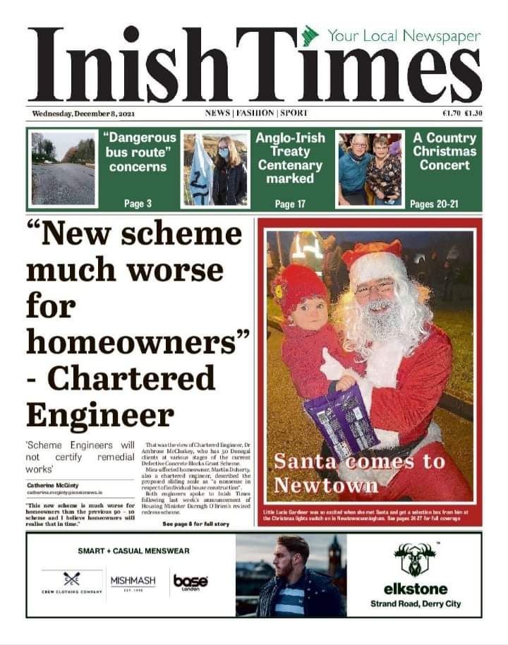 ProfPaulDunlop's tweet photo. This @InishTimes headline says it all. None of us could ever have imagined reading this after the announcement of by @DarraghOBrienTD on the new "enhanced" scheme. I can't help but wonder which civil servant in @DeptHousingIRL butchered it and wrote the spin for the speaches https://t.co/yWujNtulkv