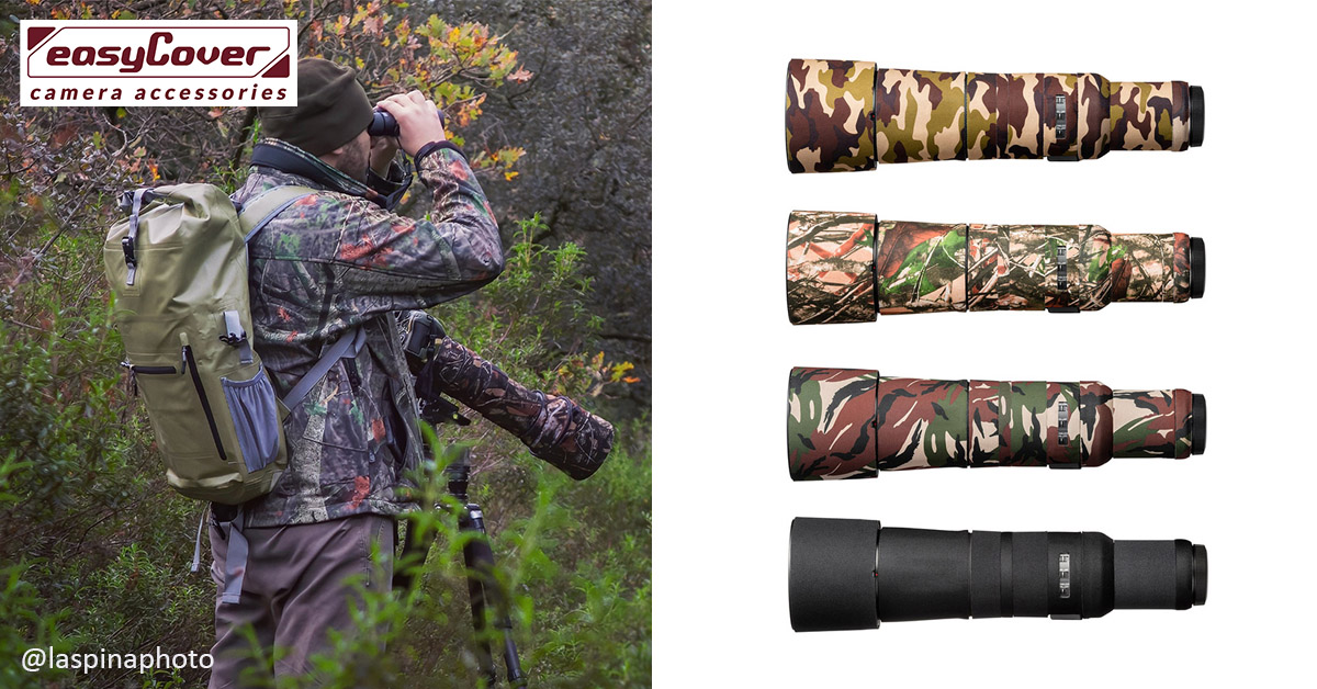 Protect your expensive lens from everyday wear and tear with Lens Oak. Available in Black and 3 different Camouflage patterns, to suit different types of terrain. Perfect for wildlife photography. cameraclean.co.uk/cat/shop-prote…