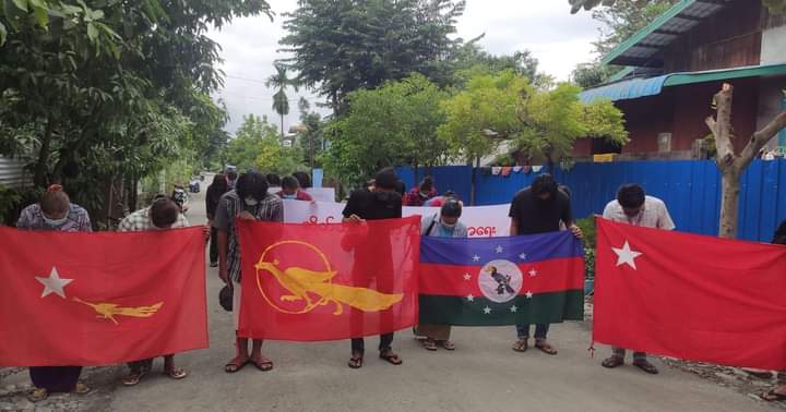 The main strike in Kale,which has been going on anti-military daily protests for 304 days.

#EndImpunity #Dec8Coup 
#WhatsHappeningInMyanmar