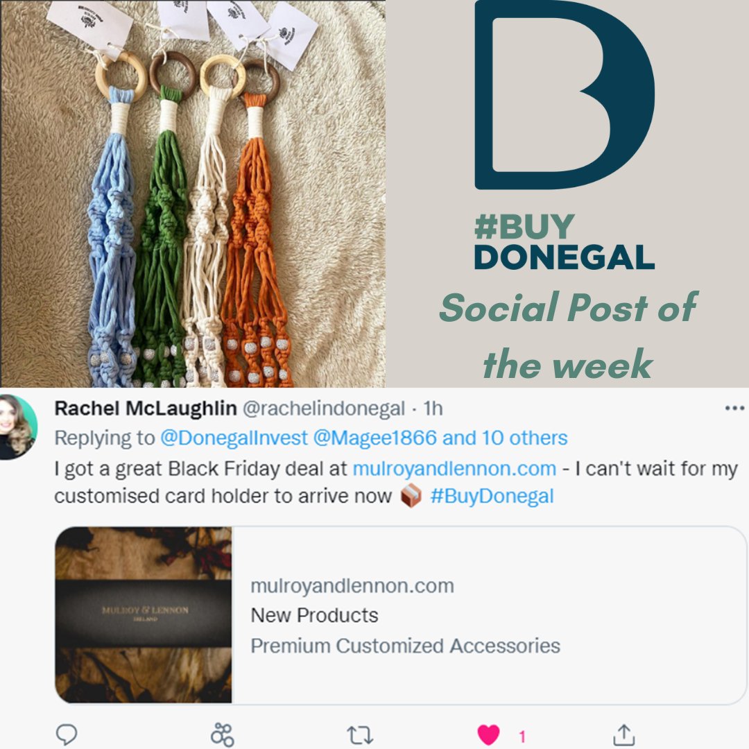 Donegal_ie's tweet photo. The joy of customers far and wide receiving their #BuyDonegal deliveries is why this week's social media posts of the week are from #hugsforshrubscrafts &amp; @rachelindonegal 👏

Keep posting to be featured in the next social media post of the week!

#CeannaighDúnnanGall #Look4Local https://t.co/W3EWPtj1R7