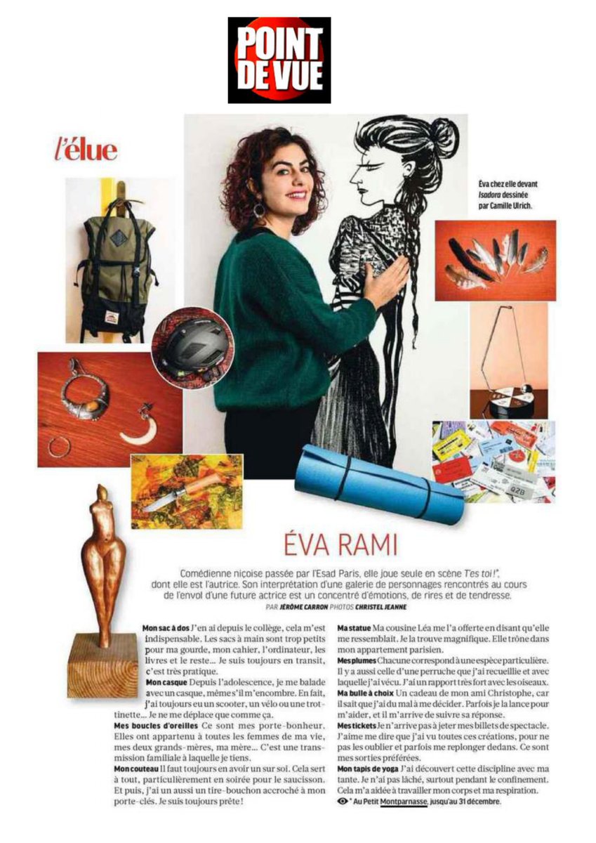 TMontparnasse's tweet photo. "Un concentré d'émotion, de rires et de tendresse" dans #TESTOI jusqu'au 31 décembre, au Petit @TMontparnasse !
#EvaRAMI
https://t.co/cHue8zJbNP https://t.co/GAieu5qimm