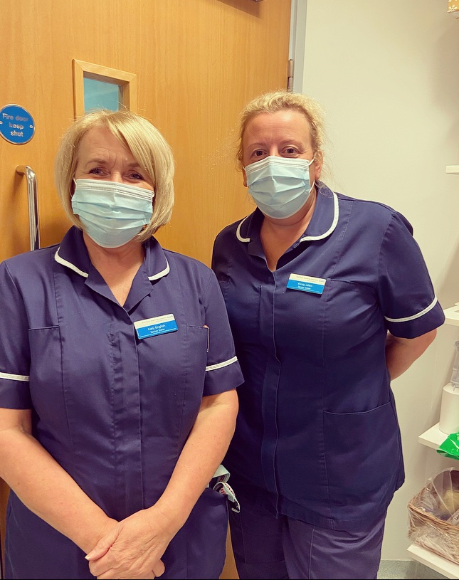 MEET OUR TEAM
Today we are going to meet 2 of our band 7 nursing team. On the left is Katy <a href="/KatyEnglish18/">Katy English</a> and on the right is Kirsty <a href="/KirstyA41307061/">Kirsty Allen</a> 
Our band 7 team consists of 6 permanent and 1 secondment nurses across the 3 general critical care units.