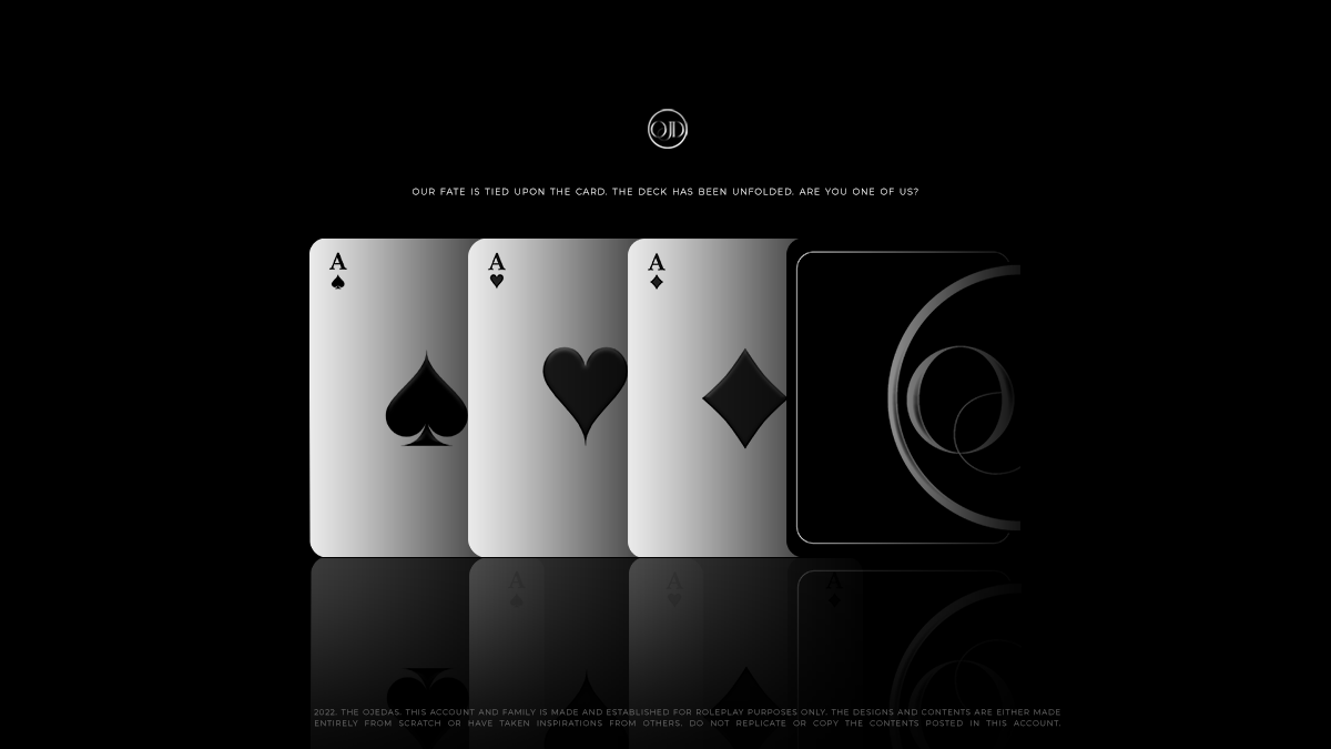 The0JDS's tweet photo. ͏͏

͏͏ ͏͏
͏͏                
                THE CARDS ARE RESHUFFLING,
                JOIN THE DECK.
͏͏

͏͏ ͏͏
͏͏ https://t.co/QrD7JJ12XU