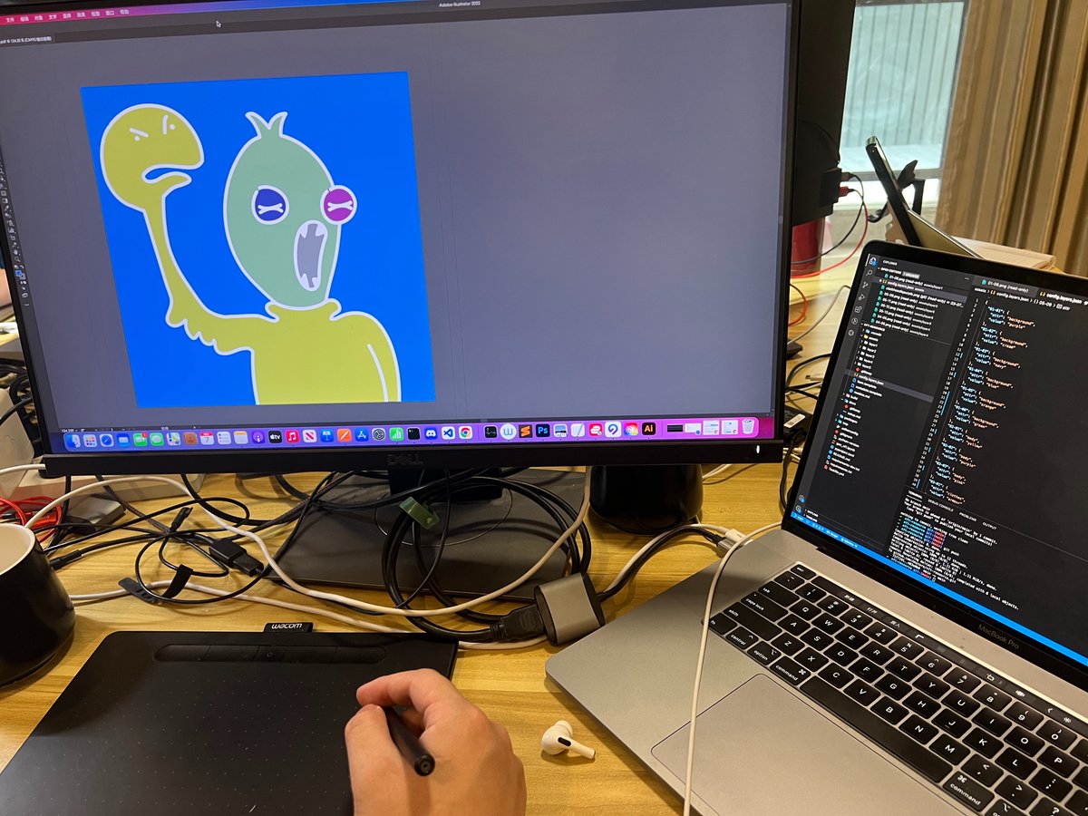 Hello, Guys👏 Thanks for following.
It's just the beginning of the life on Mars🪐. You are among the very early contributors here. Remember today，5500 Green Freaks are coming😱😱😱
Meanwhile, some Drafts from our Designer.