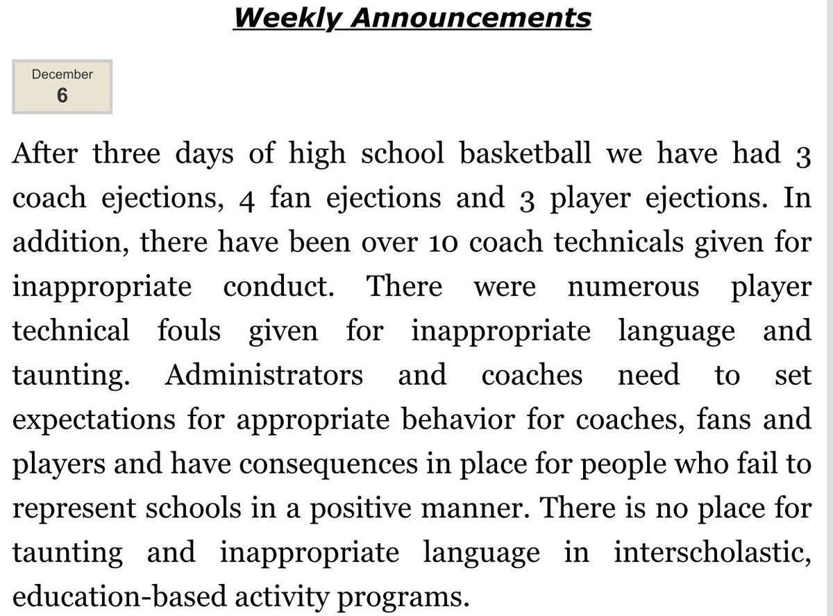 scottkrier81's tweet photo. KSHSAA's weekly announcements for basketball.  Not off to a good start! https://t.co/C4KlKrDVMQ