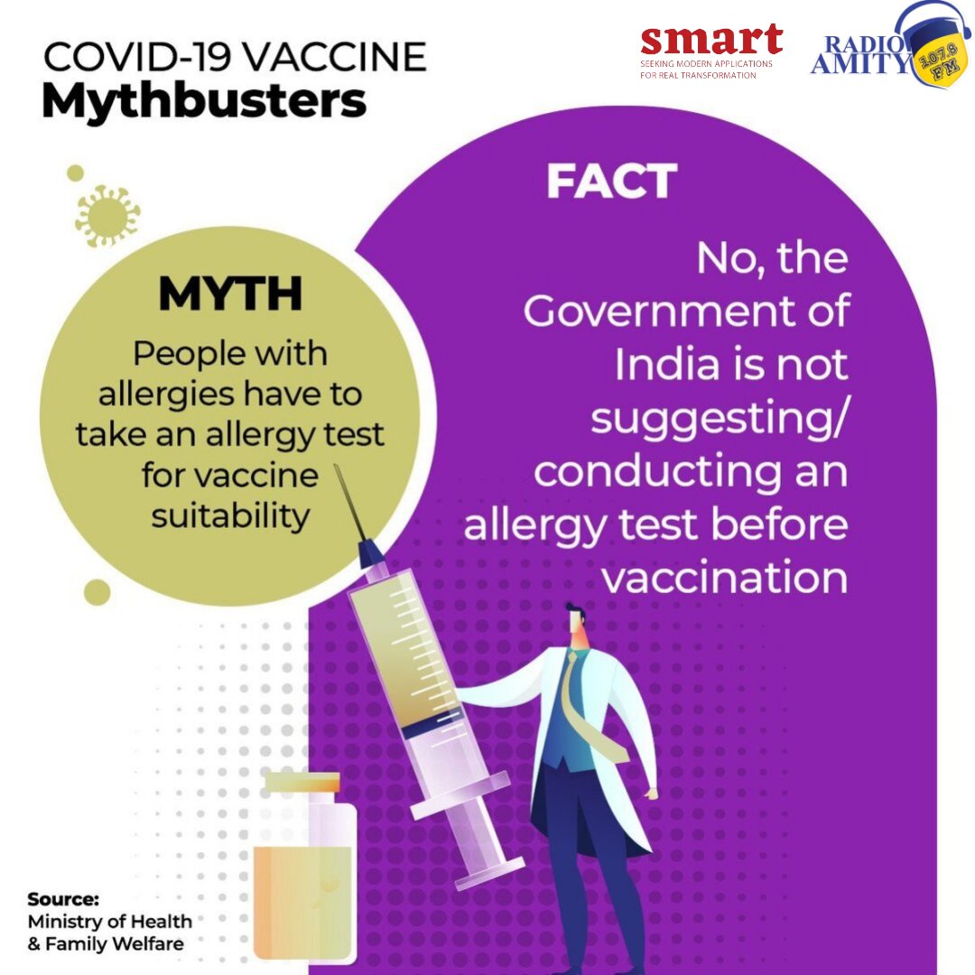 radio_amity's tweet photo. Rumours will always be there, stay aware and don't believe in false information. Get vaccinated.
#CovidVaccine #vaccination #radioamity https://t.co/CcOME4PXro
