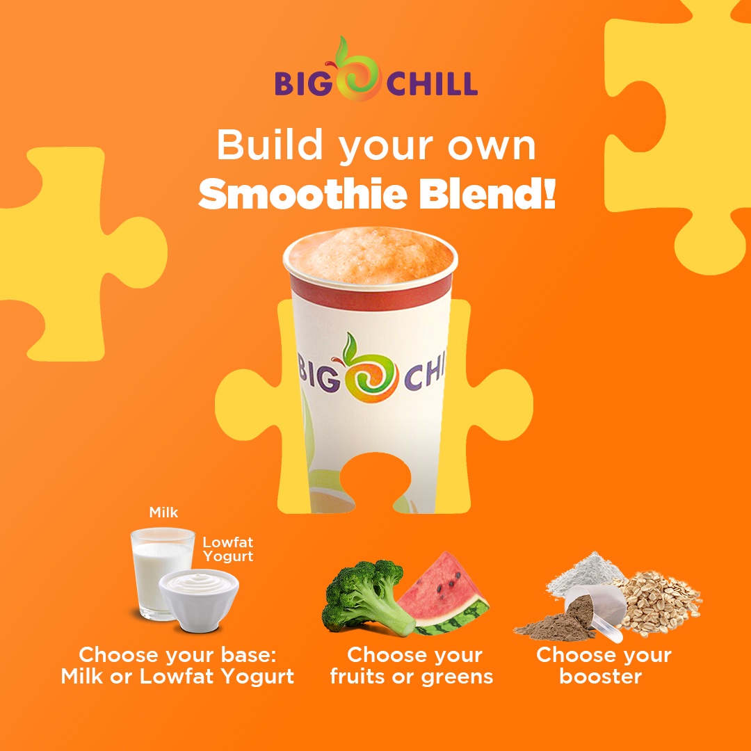 bigchill_ph's tweet photo. Want a Big Chill drink that's all your own? You can always customize your smoothie with us!

Create your own Big Chill smoothie order to your liking by ordering it online or instore! What’s your unique order?

#BigChillPH #smoothies #choosefreshalways https://t.co/62iVxwCuco