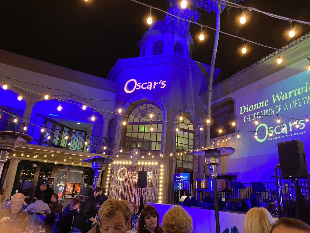 What a fun night Oscar's Downtown Palm Springs tonight to honor <a href="/dionnewarwick/">Dionne Warwick</a> ! With my pals <a href="/CraigRamsay/">Craig Ramsay</a>, <a href="/BrandonLiberati/">Brandon Liberati</a>, <a href="/The_TerryRay/">Terry Ray</a> , <a href="/KevinSpirtas/">Kevin Spirtas</a> , <a href="/kymwhitley/">Kym Whitley</a> , <a href="/CarlyHughes101/">Carly Hughes</a>  and <a href="/JimJBullock/">Jim J Bullock</a>  really great evening of friends and music!