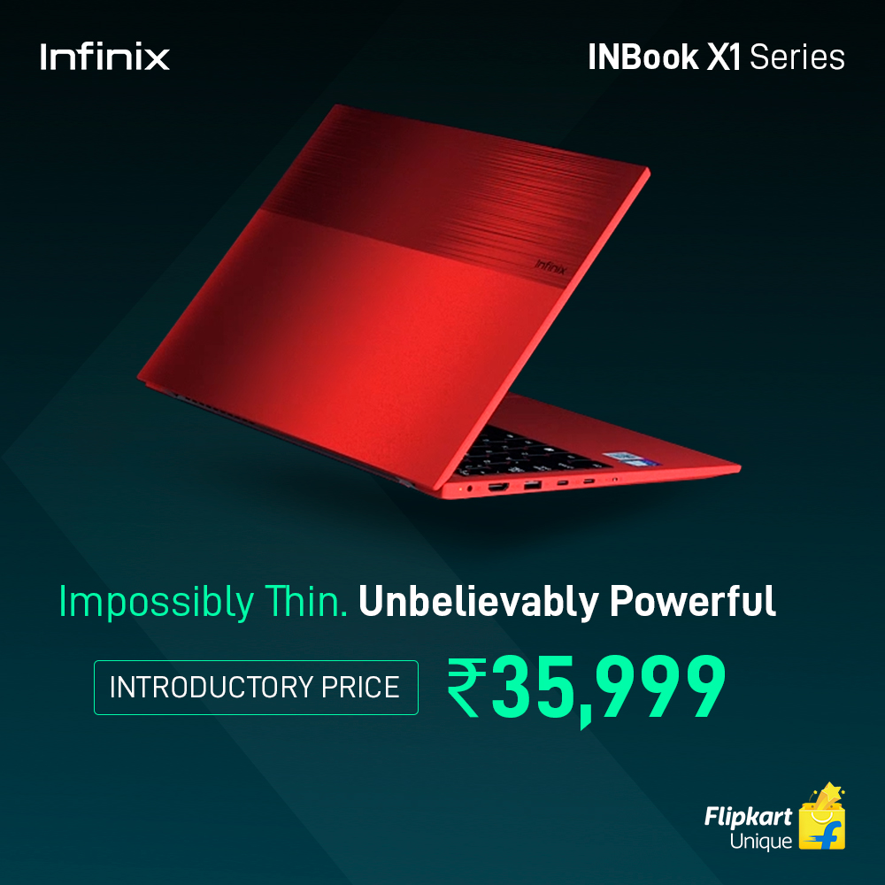 AnishKapoor16's tweet photo. Check out the all-new Infinix INBook X1 series with first-in-segment features at a best-in-segment price, starting at just ₹ 35,999.  #ItsTheINThing

Sale starts 15th December only on 
@Flipkart
 
Know more: https://t.co/RTFzuCifa2 https://t.co/6Hf9syvYGL