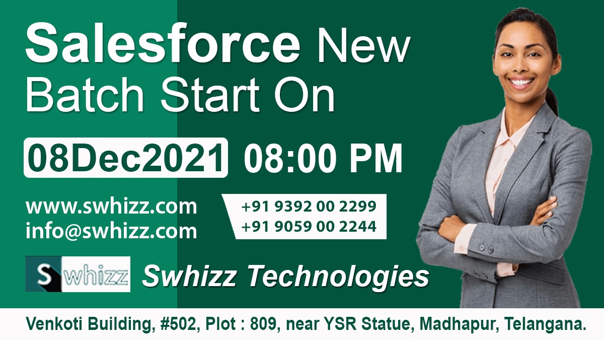 Swhizzofficial's tweet photo. Swhizz Offers #Salesforce_Training For The #Freshers And #Experienced_People Who Are Looking To Level Up Their Career With Awesome Packages.
Hurry Up...!!! To Avail The Chance... Join us on the 8th of December @8:00PM for our latest Batch Welcome Our New Batch...๐๐๐ https://t.co/5CU5T07CUj