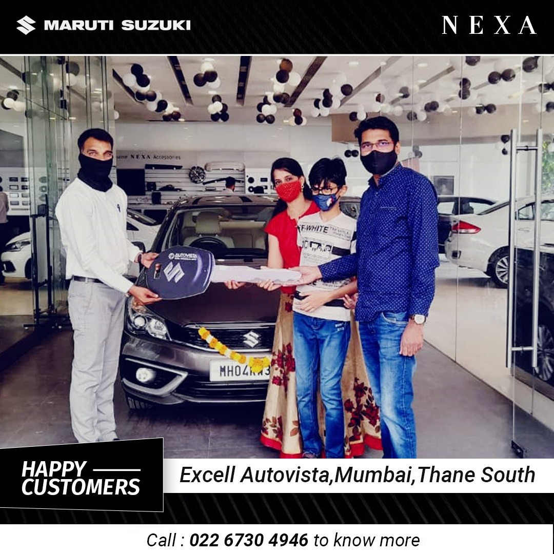 ExcellAutovista's tweet photo. Congratulations Sir On Your New Maruti Nexa Car. We Welcome You To Autovista Family. Wishing You A Happy And Safe Motoring. 

#happycustomer #customertestimonial #cardelivery #Nexa #excellautovista #thane #mumbai #MarutiSuzuki #newcar https://t.co/kGJFaRrwFz