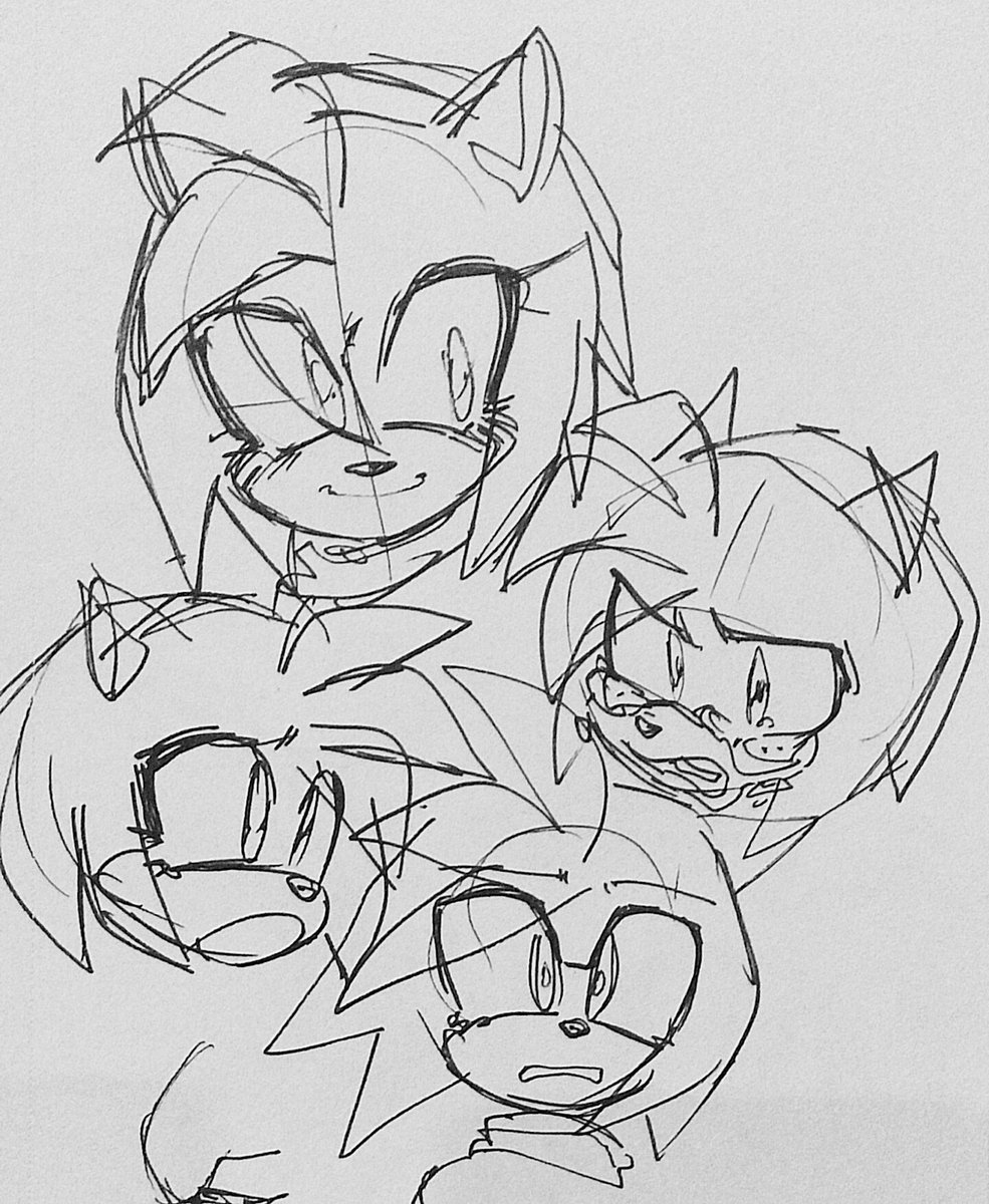 ProxieBot's tweet photo. Amy rose sketches ❤️ https://t.co/U5sjWU1txA