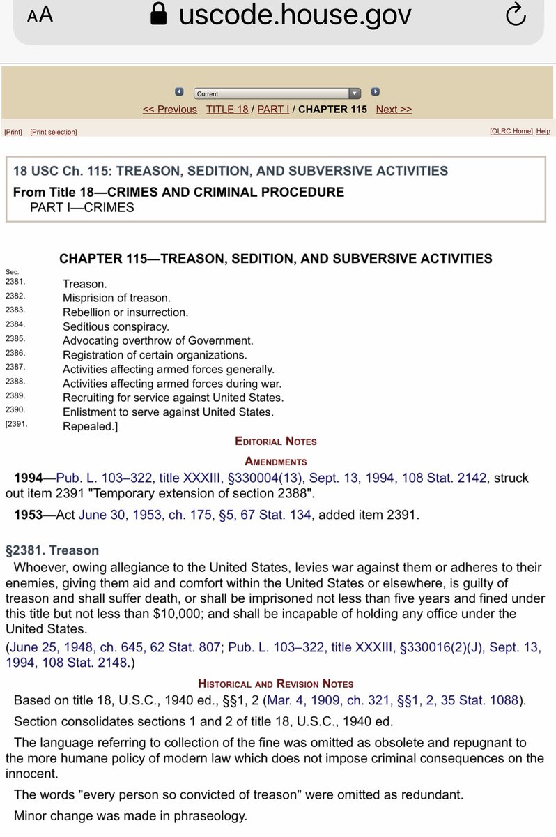 whatsrealhere's tweet image. These 2 (&amp;amp; half the GOP) should be locked up by now, if we were a country of laws, with a Constitution we respected.
#Title18Chapter115
#Amendment14Section3